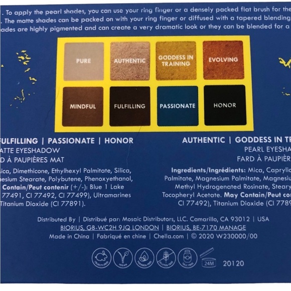 Chella Divine Purpose Eyeshadow Palette - Picture 8 of 8